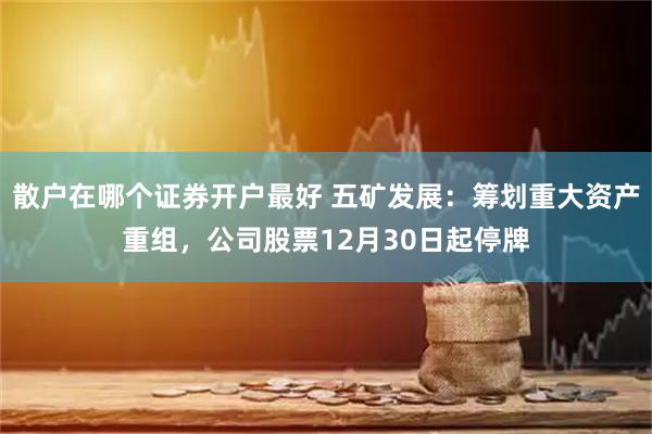 散户在哪个证券开户最好 五矿发展：筹划重大资产重组，公司股票12月30日起停牌