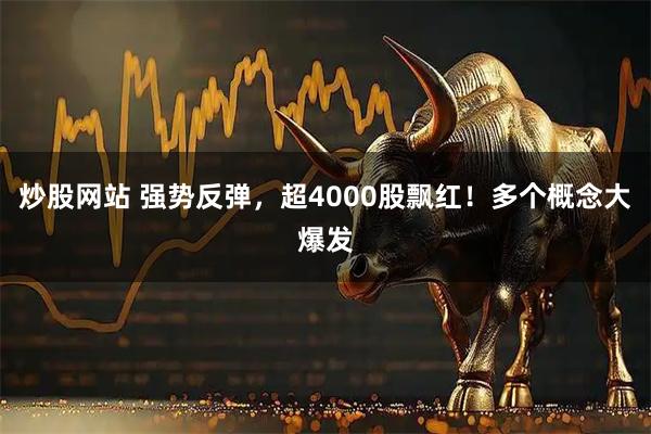 炒股网站 强势反弹，超4000股飘红！多个概念大爆发